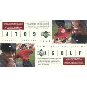 2001 Upper Deck Golf Rack Pack 12 Box Case