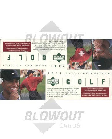 DRAFT - 2001 Upper Deck Golf Rack Pack Box | 8 Packs with SP Authentic Preview