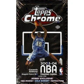 2003 04 Topps Chrome Basketball Hobby Box LeBron James Rookie (Ships Sealed Only)