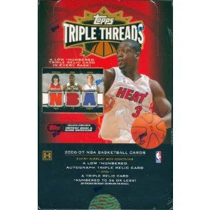 2006 07 Topps Triple Threads Basketball Hobby Box (Ships Sealed Only)