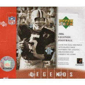 2006 Upper Deck Legends Football Hobby Box (Ships Sealed Only)
