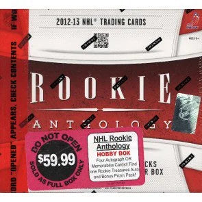 2012 13 Panini Rookie Anthology Hockey Hobby Box 10 Packs (Ships Sealed Only)
