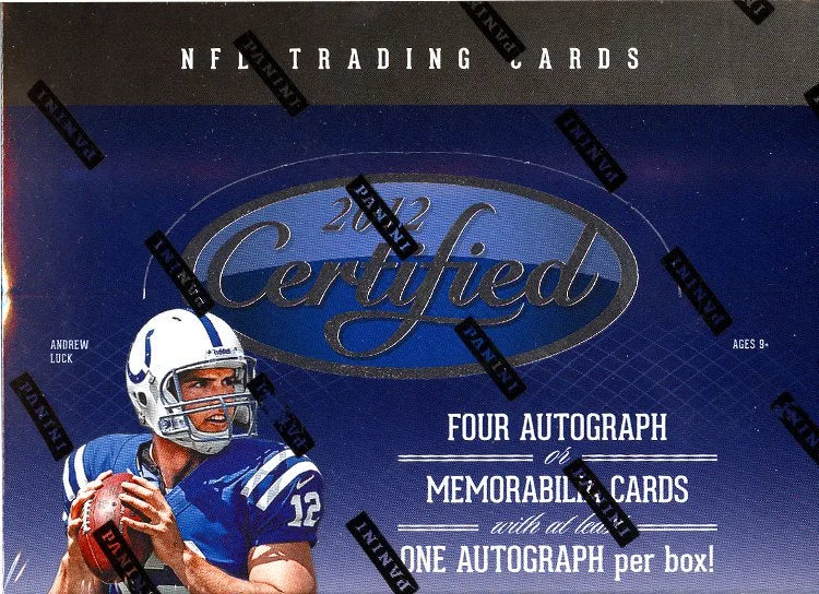 2012 Panini Certified Football Hobby 24 Box Master Case