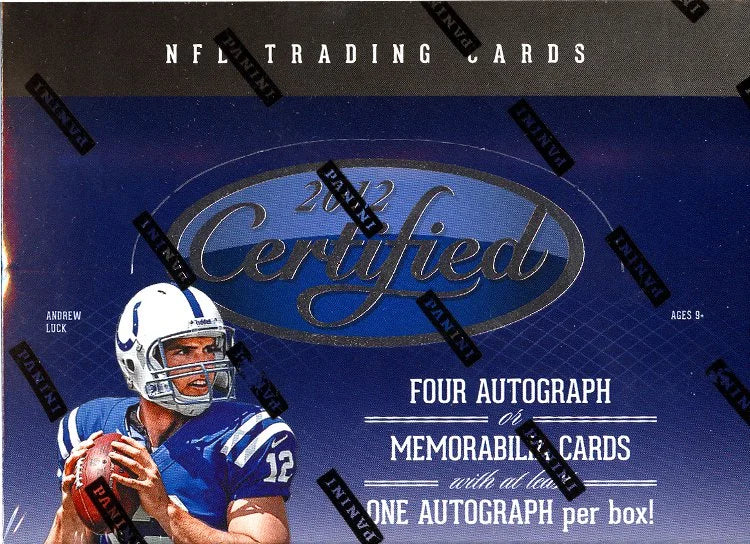 2012 Panini Certified Football Hobby 8 Box Case