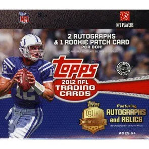 2012 Topps Football Jumbo HTA Box 10 Packs (Ships Sealed Only)