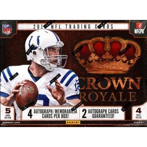 2013 Panini Crown Royale Football Hobby Box 4 Autograph Cards (Ships Sealed Only)