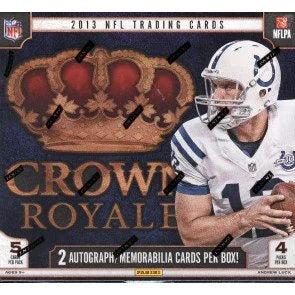 2013 Panini Crown Royale Football Retail Box 4 Packs (Ships Sealed Only)