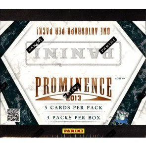 2013 Panini Prominence Football Hobby Box (Ships Sealed Only)