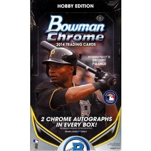 2014 Bowman Chrome Baseball Hobby Box (Ships Sealed Only)