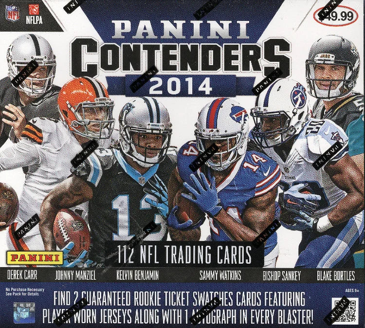 2014 Panini Contenders Football Super Blaster 20 Box Case
