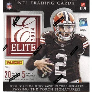 2014 Panini Elite Football Hobby Box Rookie Autographs Clarity Glass (Ships Sealed Only)