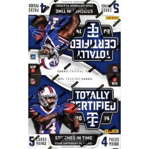 2014 Panini Totally Certified Football Hobby Case 14 Boxes (Ships Sealed Only)