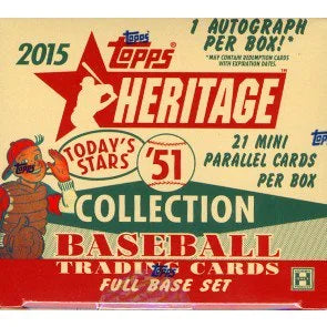 2015 Topps Heritage 51 Collection Baseball Hobby Box (Ships Sealed Only)