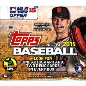 2015 Topps Series 2 Baseball Jumbo Hta 6 Box Case (Ships Sealed Only)