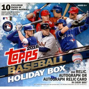 2016 Topps Holiday Box Baseball Box (Ships Sealed Only)