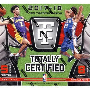 2017 18 Panini Totally Certified Basketball Hobby Box 8 Packs (Ships Sealed Only)