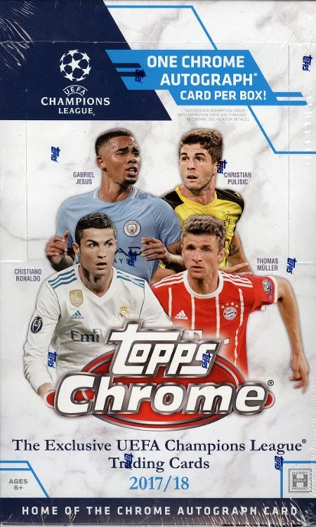 2017-18 Topps UEFA Champions League Chrome Soccer Hobby Box