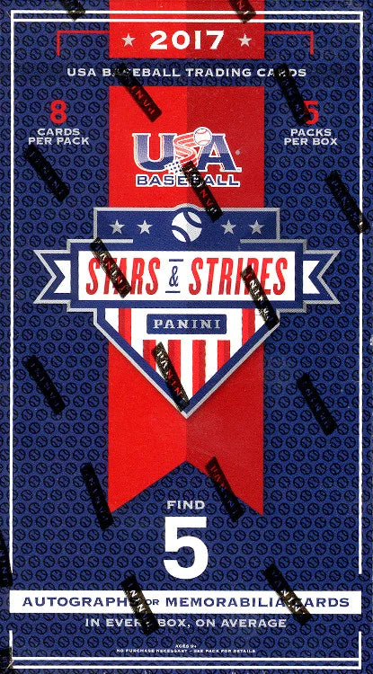 2017 Panini Stars and Stripes Baseball Hobby 20 Box Case