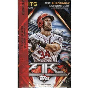 2017 Topps Fire Baseball Collector 12 Box Case (Ships Sealed Only)