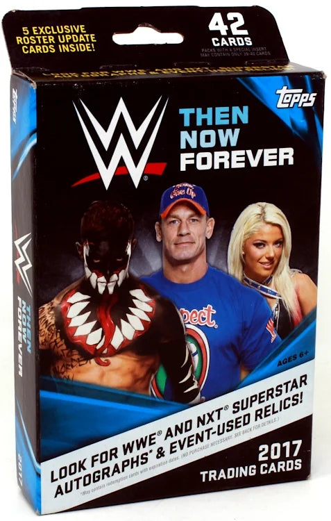 2017 Topps WWE Then, Now, Forever Wrestling Hanger Pack 12 Box Lot