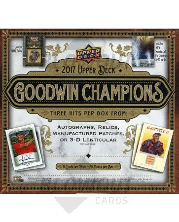 DRAFT - 2017 Upper Deck Goodwin Champions Hobby Box