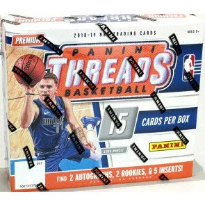 2018 19 Panini Threads Premium Basketball Box 15 Cards (Ships Sealed Only)