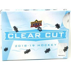 2018 19 Upper Deck Clear Cut Hockey Hobby Box Signed Acetate Cards (Ships Sealed Only)