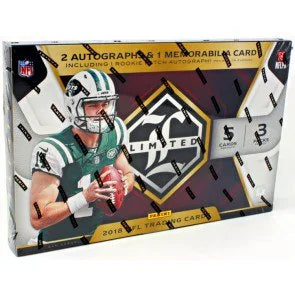 2018 Panini Limited Football Hobby Box Rookie Patch Autographs (Ships Sealed Only)