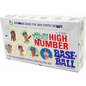 2018 Topps Heritage High Number Baseball Hobby Box (Ships Sealed Only)
