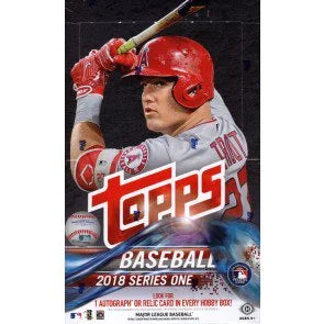 2018 Topps Series 1 Baseball Hobby 12 Box Case (Ships Sealed Only)