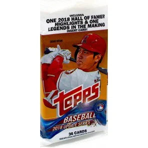 2018 Topps Update Series Baseball Fat Pack Retail Case (Ships Sealed Only)