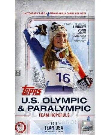 DRAFT - 2018 Topps US Olympics & Paralympics Hobby Box | Lindsey Vonn