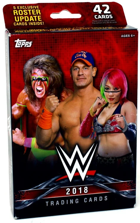 2018 Topps WWE Wrestling Hanger Pack 12 Box Lot