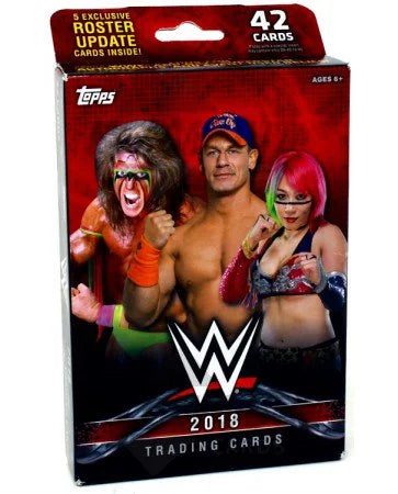 DRAFT - 2018 Topps WWE Wrestling Hanger Pack Box | 42 Cards