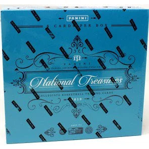 2019 20 Panini National Treasures Collegiate Basketball Hobby Box (Ships Sealed Only)