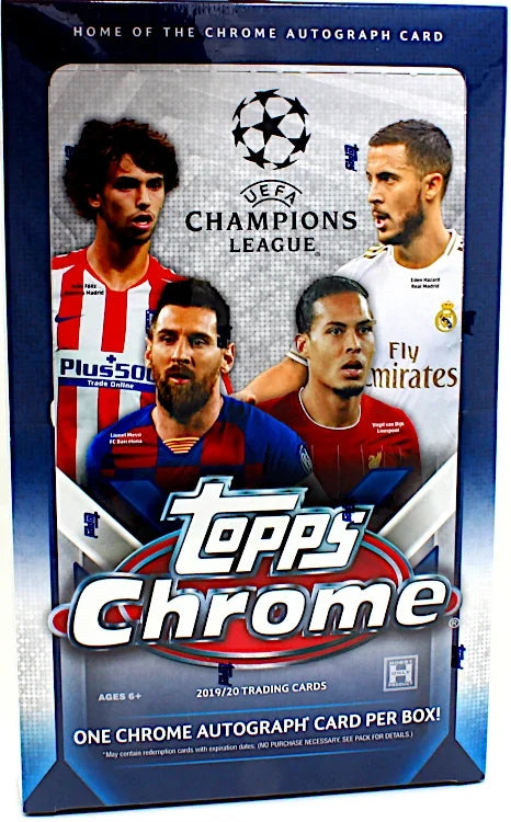 2019-20 Topps UEFA Champions League Chrome Soccer Hobby Box