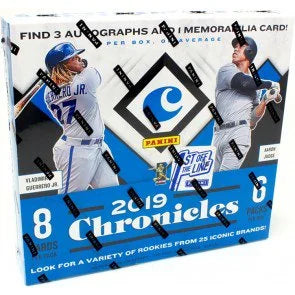 2019 Panini Chronicles Baseball 1st Off the Line Hobby Box (Ships Sealed Only)
