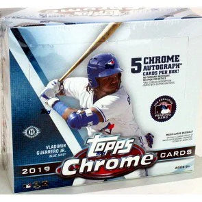 2019 Topps Chrome Baseball Jumbo Hta 8 Box Case (Ships Sealed Only)