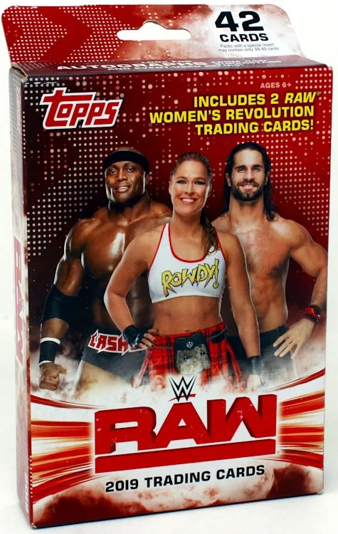 2019 Topps WWE RAW Hanger Pack 12 Box Lot