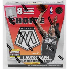 2020 21 Panini Mosaic Choice Basketball Box 1 Autograph (Ships Sealed Only)