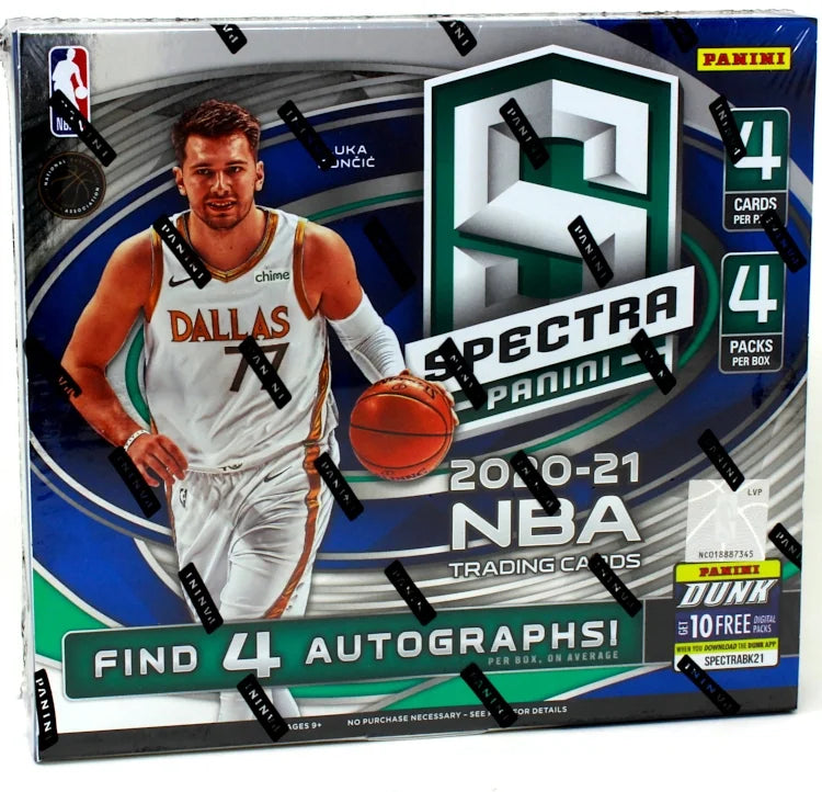 2020-21 Panini Spectra Basketball Hobby 8 Box Case (Ships Sealed Only) - B2