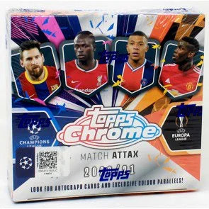 2020/21 Topps Chrome UEFA Match Attax Soccer Box