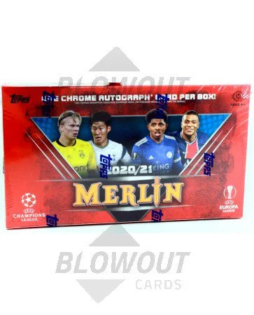 DRAFT - 2020-21 Topps Merlin Chrome Soccer Hobby Box | 18 Packs