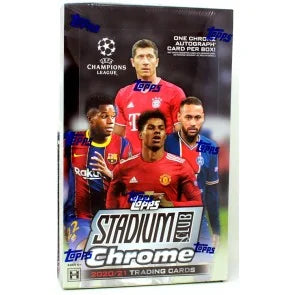 2020/21 Topps UEFA Champions League Stadium Club Chrome Soccer Hobby Box