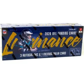 2020 Panini Luminance Football Hobby Case 12 Boxes (Ships Sealed Only)
