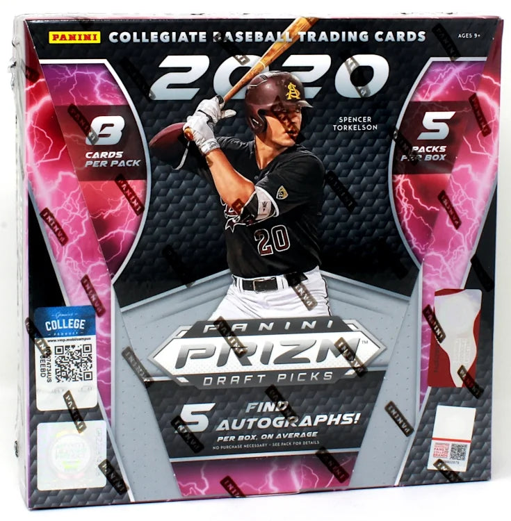 2020 Panini Prizm Collegiate Draft Picks Baseball Hobby Box
