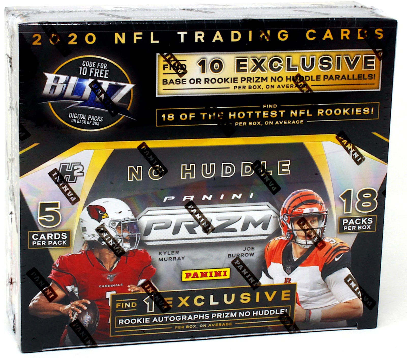 2020 Panini Prizm Football No Huddle 20 Box Case (Ships Sealed Only) - B2