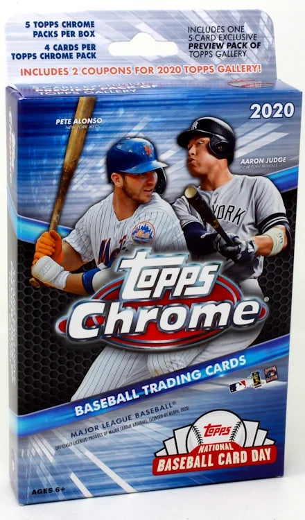 2020 Topps Chrome Baseball Hanger Pack 64 Box Case