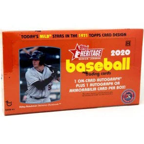 2020 Topps Heritage Minor League Baseball Hobby Box (Ships Sealed Only)