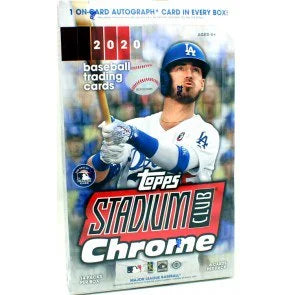 2020 Topps Stadium Club Chrome Baseball Hobby Box (Ships Sealed Only)